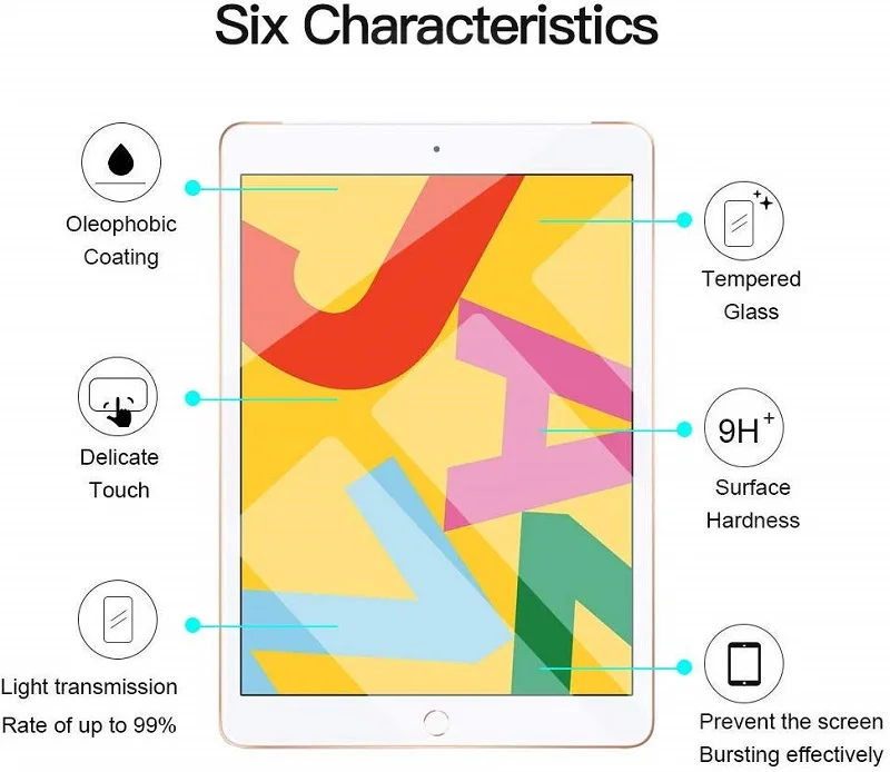 Закаленное стекло для iPad 10,2 Защитная пленка для экрана для Apple iPad 7 7-го поколения A2200 A2198 A2232 Защитная стеклянная пленка для планшета