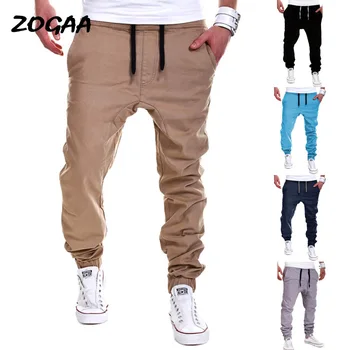 

ZOGAA Spring Men's Running Training Jogging Pants Fleece keep warm Sports FitnessTrousers Men Plus size Sweatpants