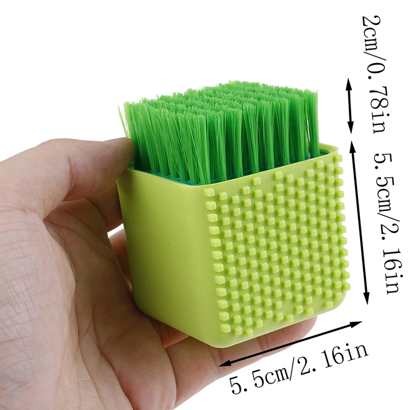1pc new Multi-function Silicone Laundry Brush Soft Hair Cleaning Shoes Brush Underwear Brushes color random