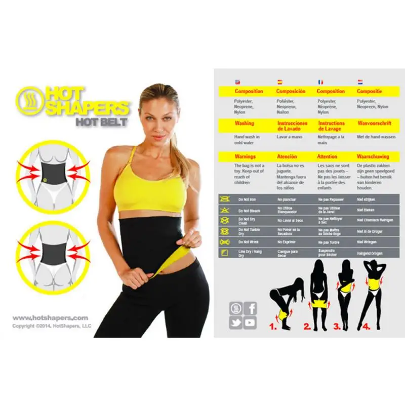 Sauna-Belly Training Waist Trimmer Sport Sweat Band Weight Loss Abdominal Trainer Yoga Body Shaper Tummy Control Slimming Belt