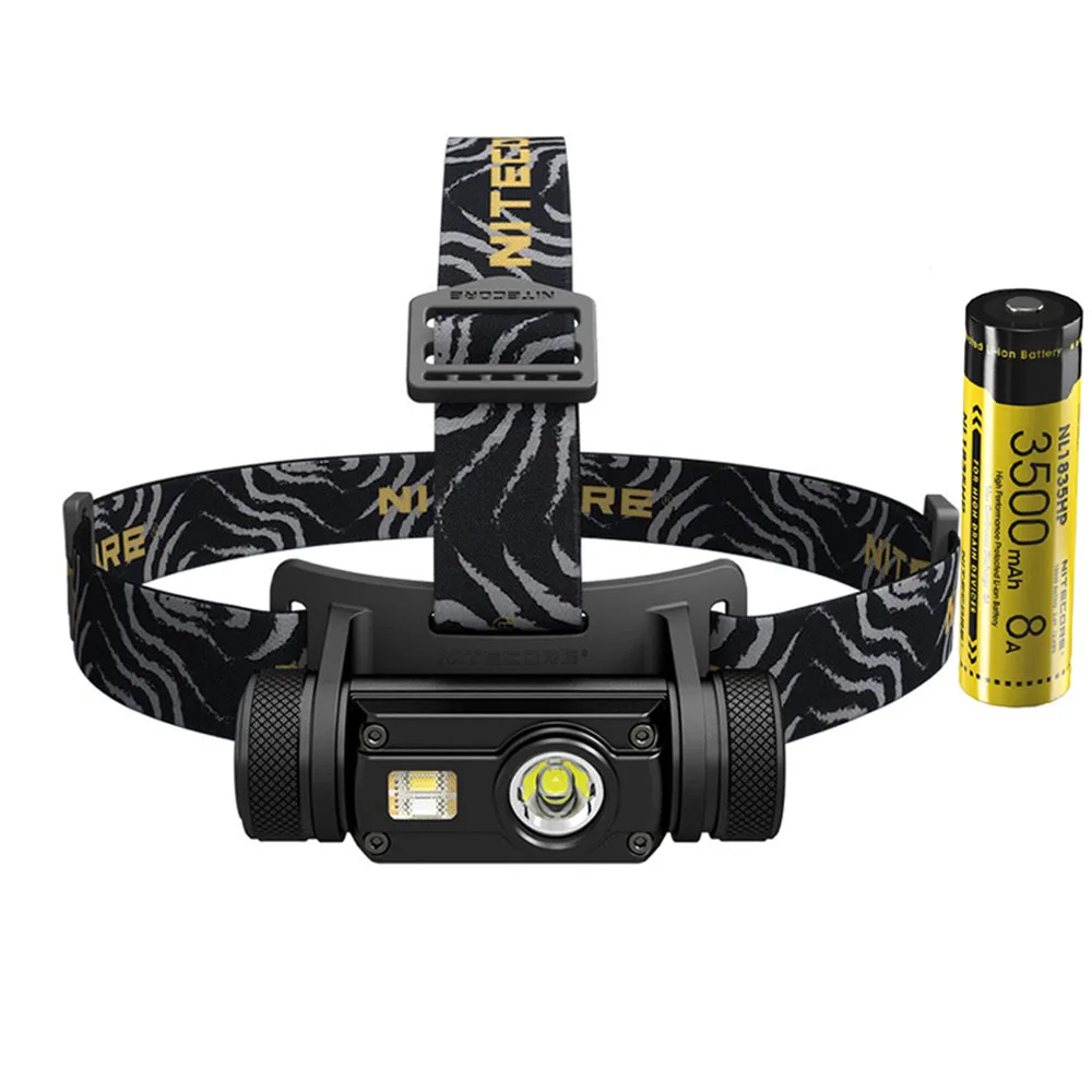 HC65 NL1835HP NITECORE HC65 USB Перезаряжаемый налобный фонарь CREE XM-L2 U2 max 1000 люмен дальность луча 110 м наружная фара для велосипеда - Испускаемый цвет: HC65 NL1835HP
