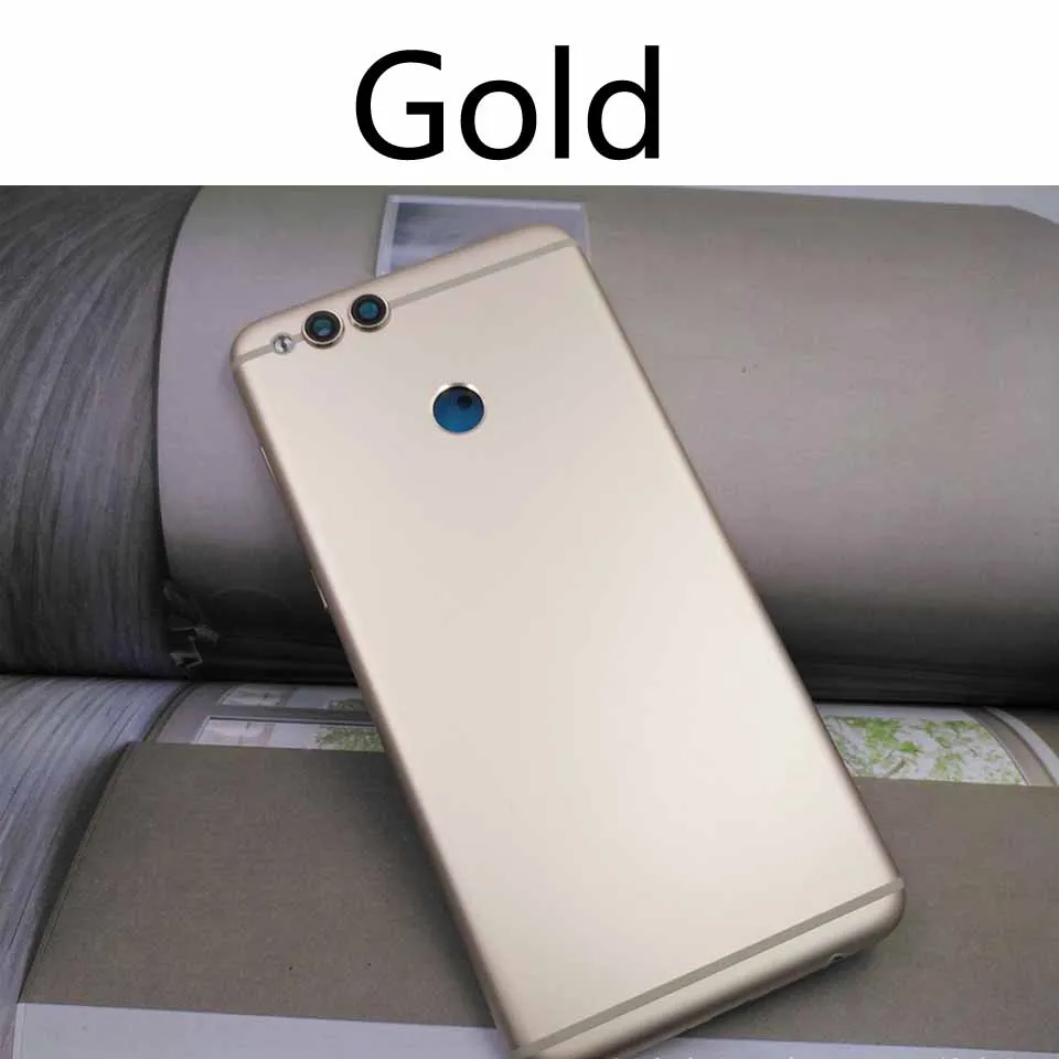 Gold-No tool Для huawei Honor 7X задняя крышка батарейного отсека задняя крышка корпуса чехол для Honor7X BND-L21 корпус замена корпуса - Цвет: Gold-No tool
