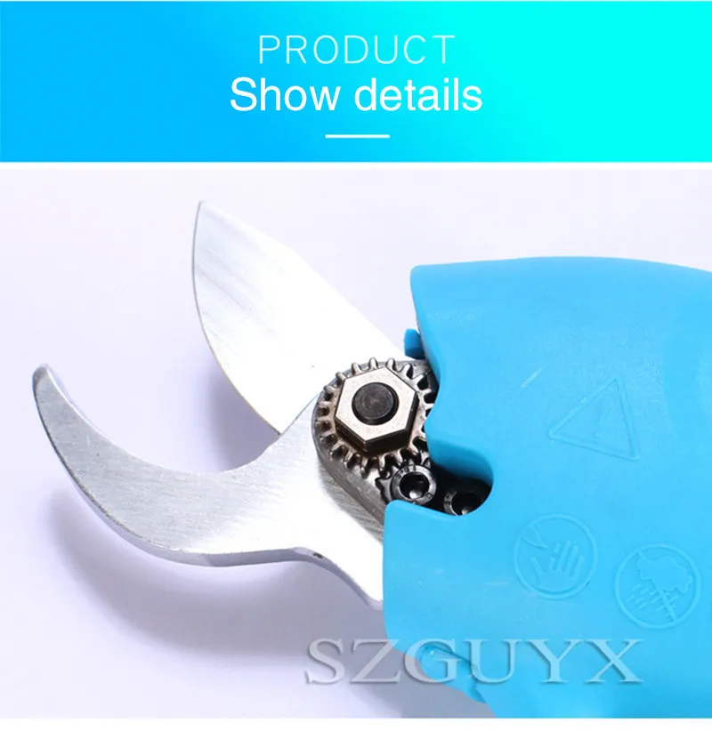 36V electric fruit tree scissors pruning shears garden high branch scissors charging branch scissors