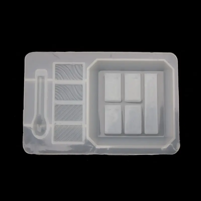 Милые тени для век Палитра эпоксидная смола форма макияж Чехол Брелок Подвеска