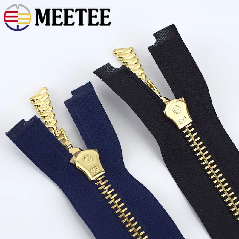 1/2 шт Meetee 85 см 5# Металлические молнии Авто замок open-конец молнии для куртки пальто DIY сумки Швейные аксессуары для художественного оформления