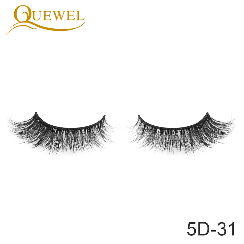 5D-31 Quewel, 20 мм, Длина 5D, норковая полоса, ресницы,, норковые, отдельные накладные ресницы, Бескровная, толстая ресница ручной работы, инструмент для макияжа - Цвет: 5D-31