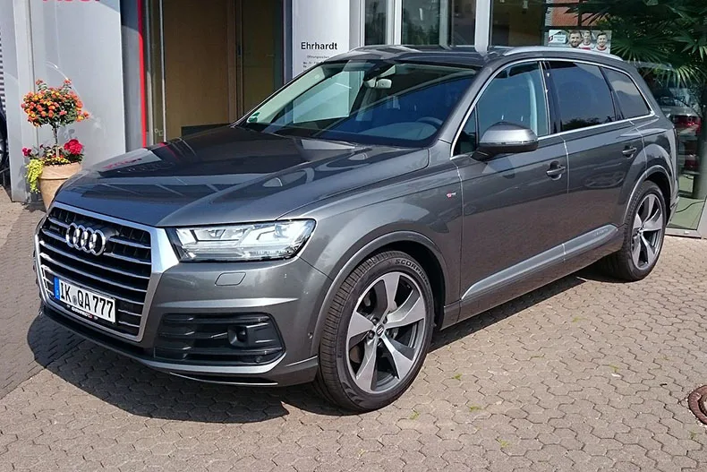 Lsrtw2017 роскошные кожаные автомобильные коврики для audi q7 sq7 интерьер ковров, внутренний стиль matten