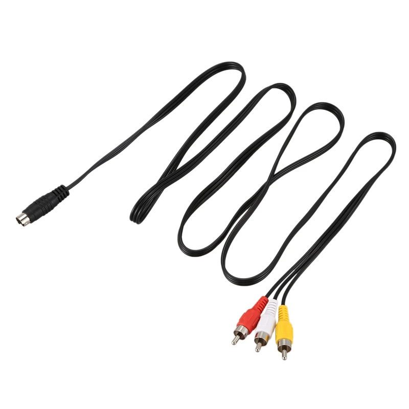 1,5 M 4.9ft 3 RCA штекер 4 Pin S-Video Мужской ТВ PC кабель преобразования