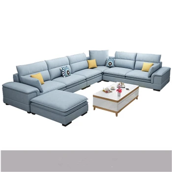 

u shape cloth sectional sofa modern fabric living room sofa