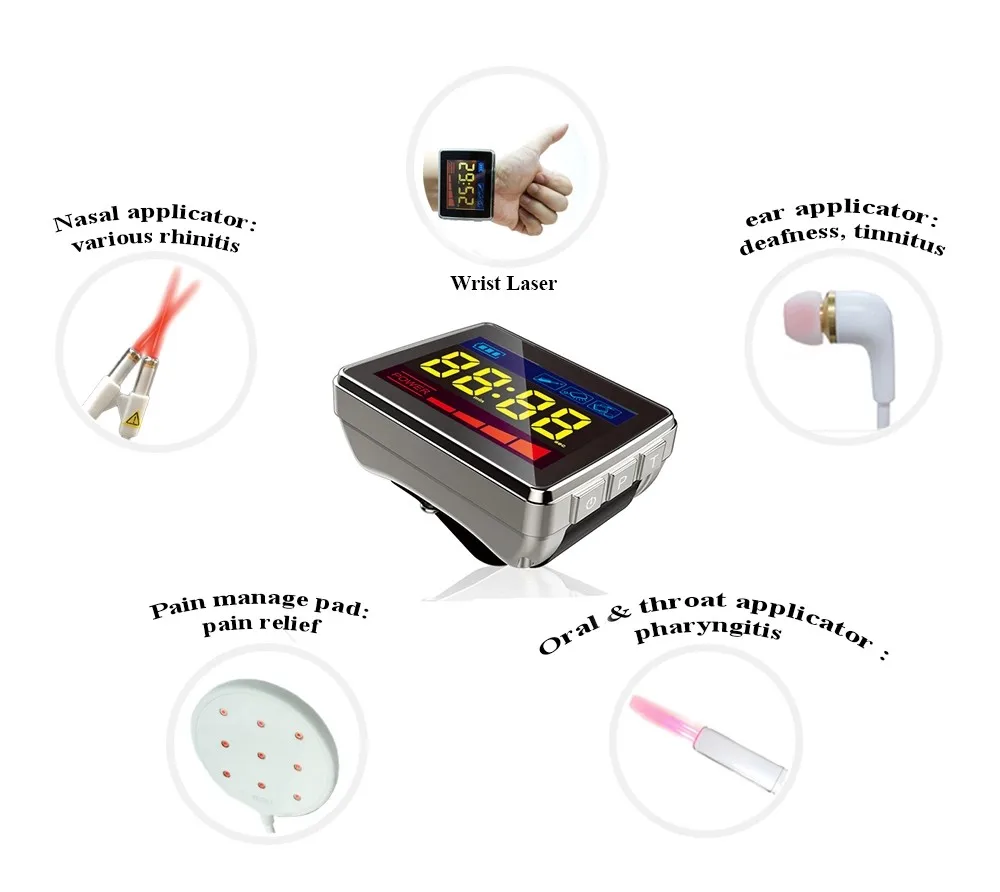Sale Tinnitus Ear Laser Therapy Watch Laser Acupuncture Machine Tinnitus/ Otitis/ear hearing problem 3