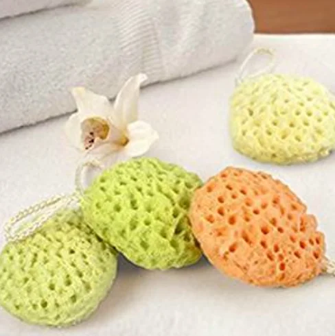 

1PC Four Dimensional Oval Seaweed Bath Sponge Bath Brushes Sponges Scrubbers Bathroom Accessories
