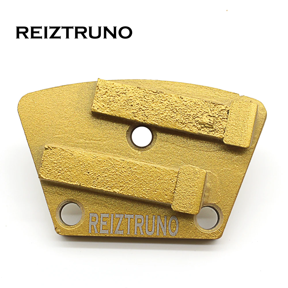 

REIZTRUNO 2*1/2PCD two segment fan-shaped and pcd diamond floor polishing pads grinding discs for Concrete Epoxy Removal