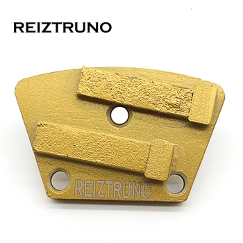 

REIZTRUNO 2*1/2PCD two segment fan-shaped and pcd diamond floor polishing pads grinding discs for Concrete Epoxy Removal