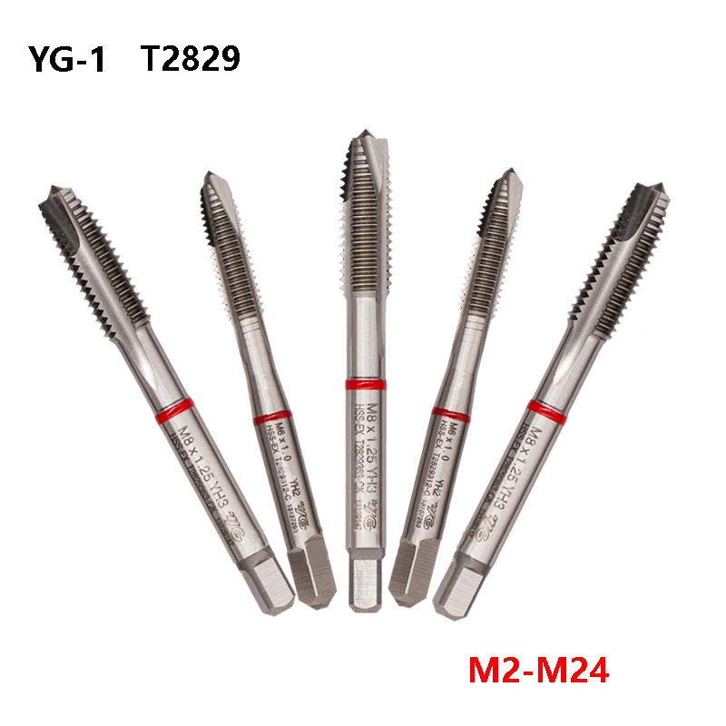 

Original YG-1 T2829 M2-M24 Spiral Point Taps for Multi-Purpose Tapping for Steel Cast Iron M3 M4 M8 M10 M12 M14 M16 M18 M20 CNC