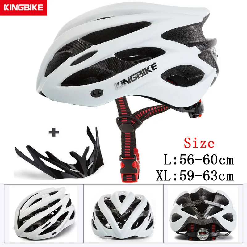 KINGBIKE, хит, велосипедный шлем для мужчин и женщин, MTB, шоссейные велосипедные шлемы, ультралегкие, цельно формованные, EPS+ PC, велосипедный шлем, Capacete, Ciclismo - Цвет: A-629-white