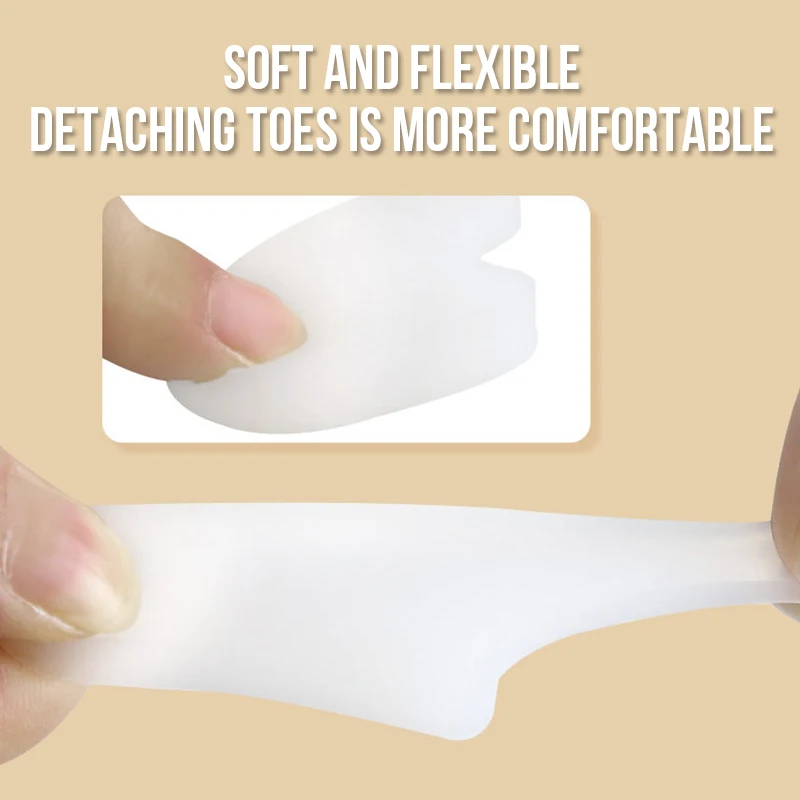 1Pair Feet Care Toe Orthotic Thumb Hallux Valgus Orthopedic Metatarsal Crooked Overlapping Toe Corrector