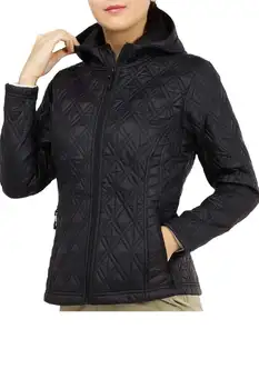 

MIER Women's Full Zip Insulated Hooded Jacket Quilted Padding Outwear for Outdoors