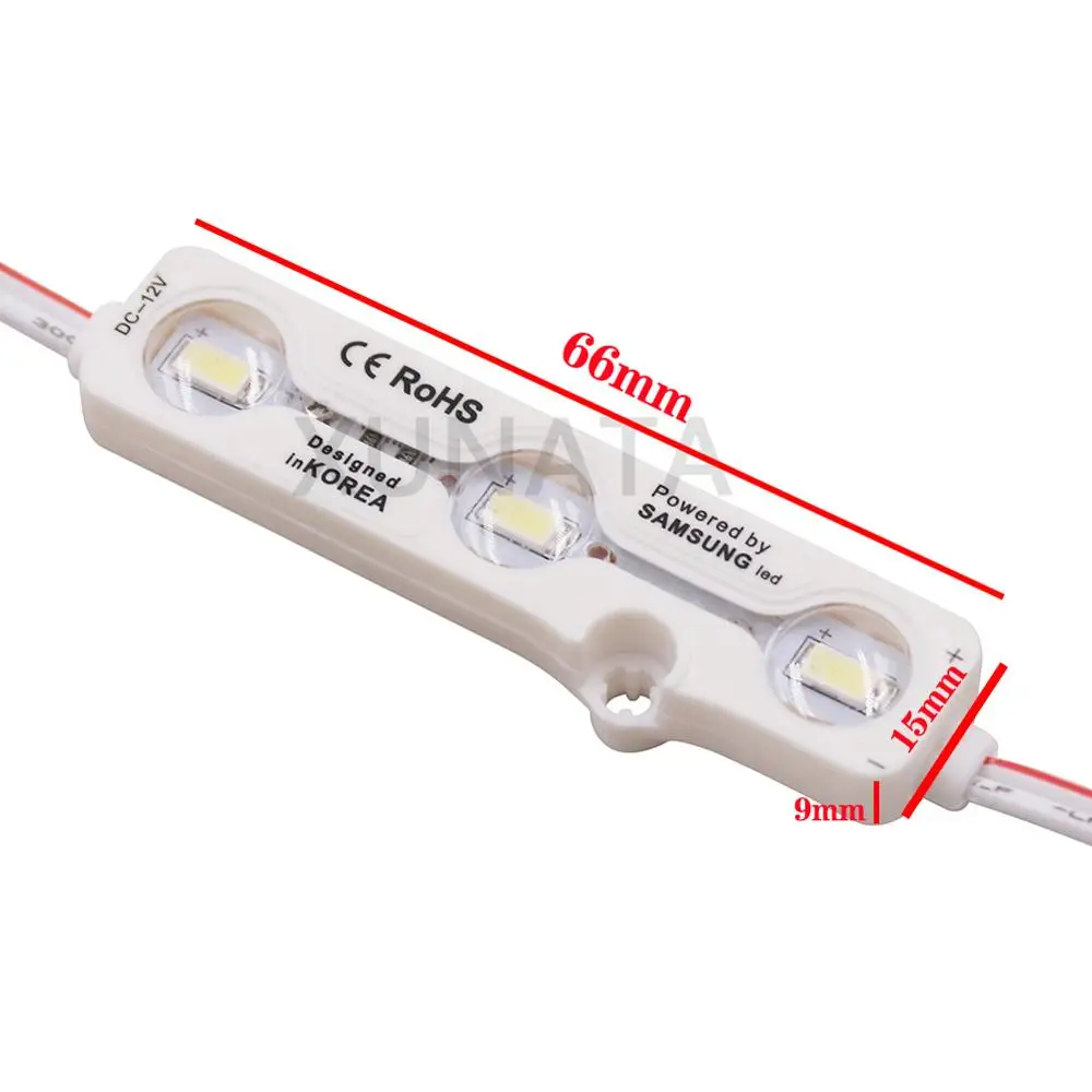 DC12V SMD 5630 samsung светодиодный модуль светильник ing IP68 Водонепроницаемый 3 светодиодный задний светильник s зеркальный светильник красный синий зеленый белый светодиодный модуль чип