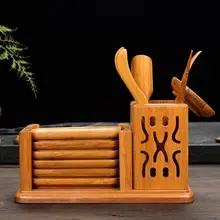 [GRANDNESS] Китайский Ча Дао Набор 12 штук с чайным подносом* бамбуковая чайная посуда