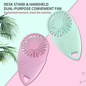 

Portable Fan USB Rechargeable Mini Air Cooler Three Modes Cooling Fan 7 Fan Blades And Strong Wind Power Desktop for Office Home