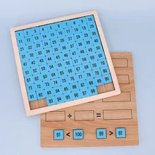 Jouets éducatifs en bois Montessori pour enfants, 99 jouets pour bébés, Table de Multiplication, outils d'enseignement des maths et de l'arithmétique