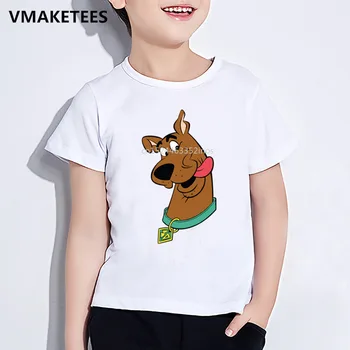 

Kids Summer Girls & Boys Tshirt Children Cartoon Mystery Machine Print T-shirt Scooby Doo And Shaggy Funny Baby Clothes
