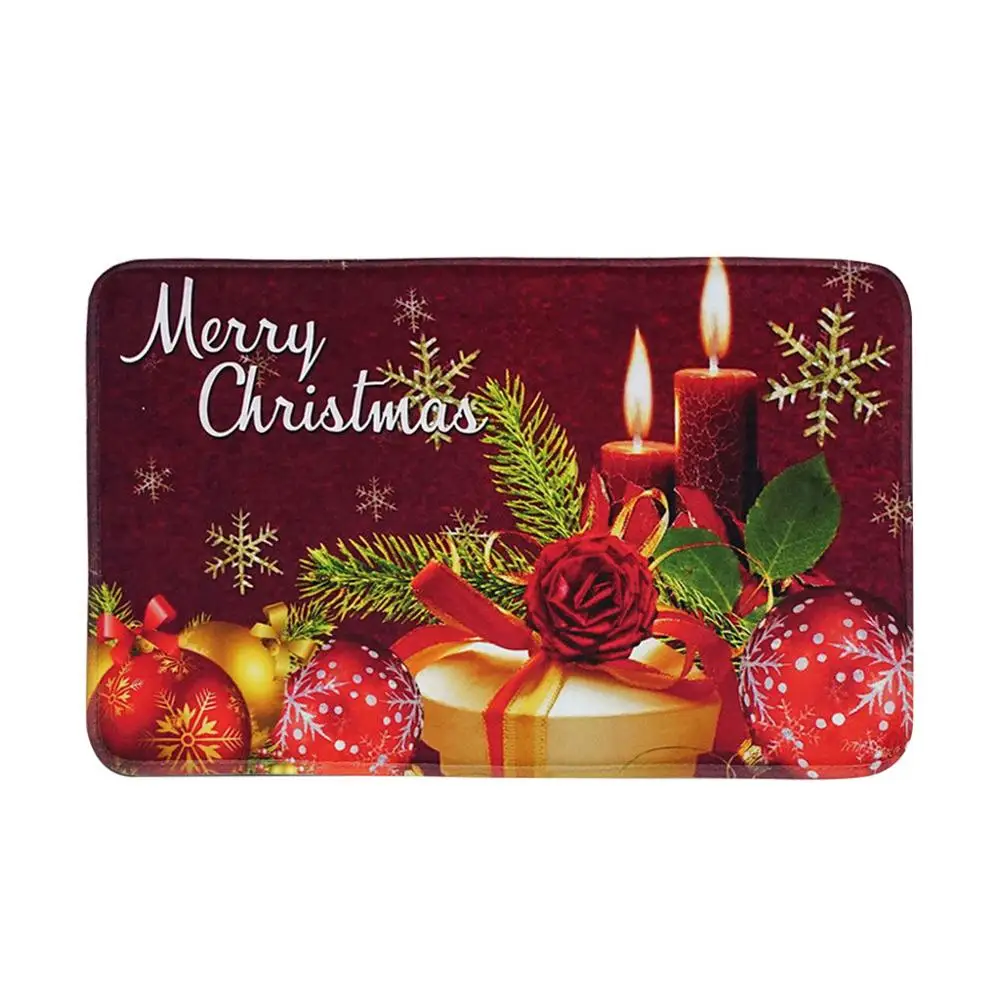 Cartoon Christmas Carpet Anti-slip Mat Door Mat Household Bathroom Mat Home DECOR 40 X 60 cm - Цвет: D
