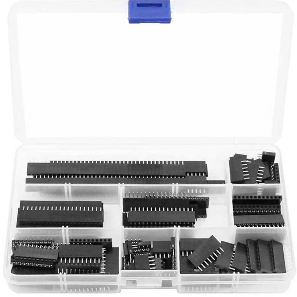 

120 pces 2.54 6 p/8 p/10 p pino 2.54mm empilhÃ¡vel longo pernas femal encabeÃ§amento para arduino escudo 2*3 p 2x3 p conector kit