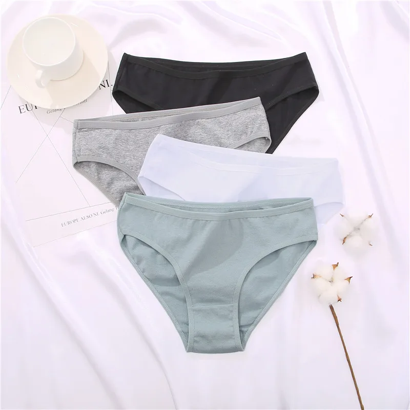 S-XL Jacquard Cotton Panties Women Panties Sexy Female Underpants Briefs Solid Color Intimate Pantys For Woman sexy panties