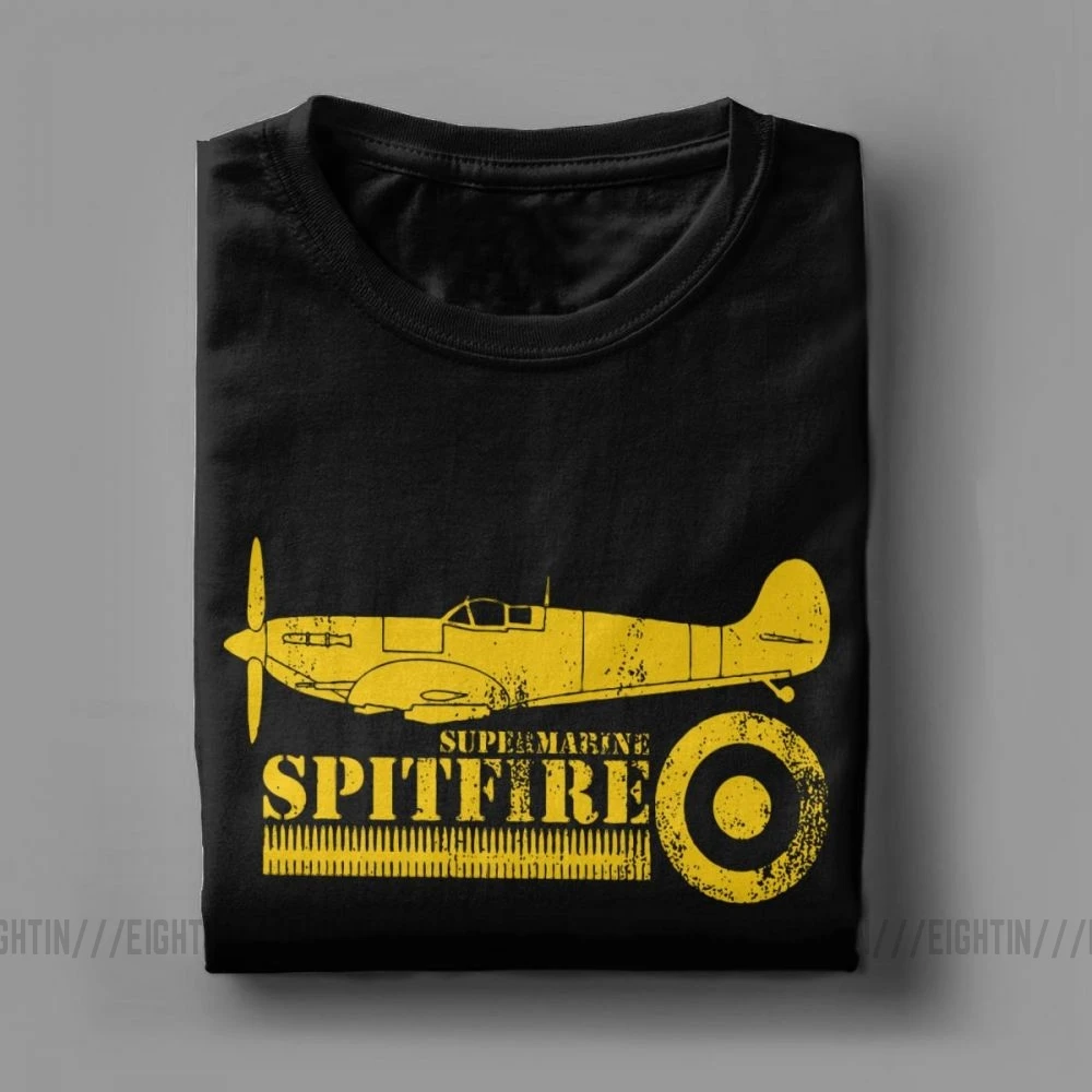 Мужская футболка WW2 Battle Of Britain Fighter RAF Spitfire, хлопковая футболка с короткими рукавами и принтом