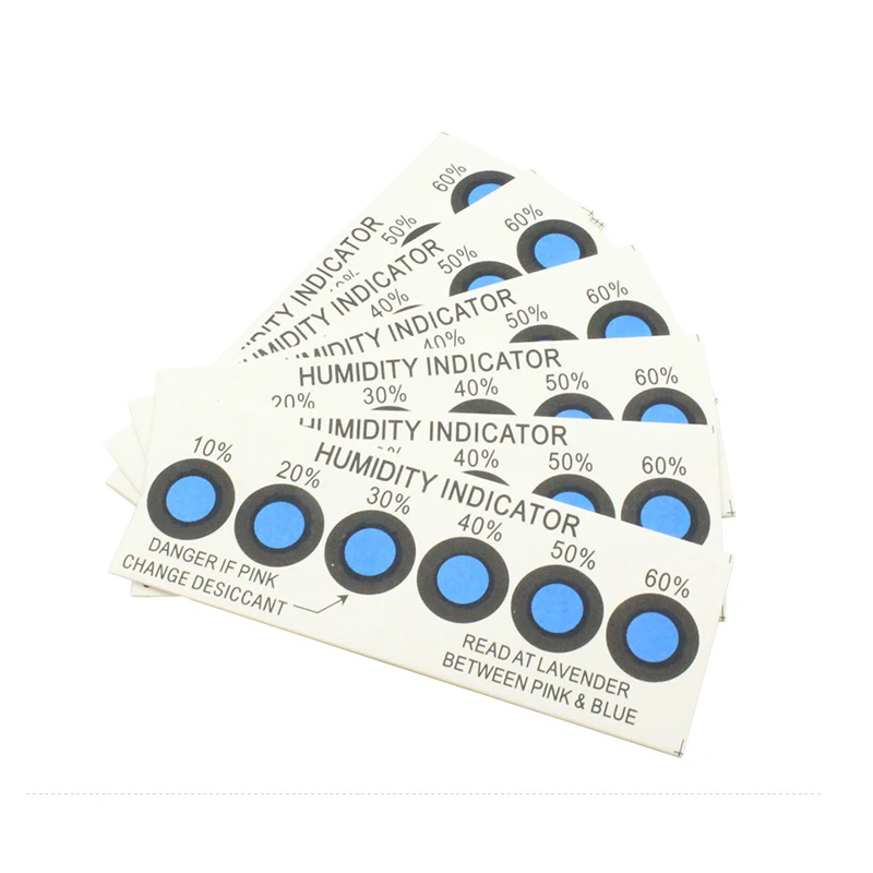 

25 pieces/bag six point humidity indicator card to understand the surrounding humidity