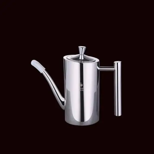 500ml Straight Диспенсер для масла и уксуса из нержавеющей стали, бутылка-распылитель, Кухонный Контейнер для хранения масла, кухонные инструменты, аксессуары для приготовления пищи - Цвет: 500ml Straight