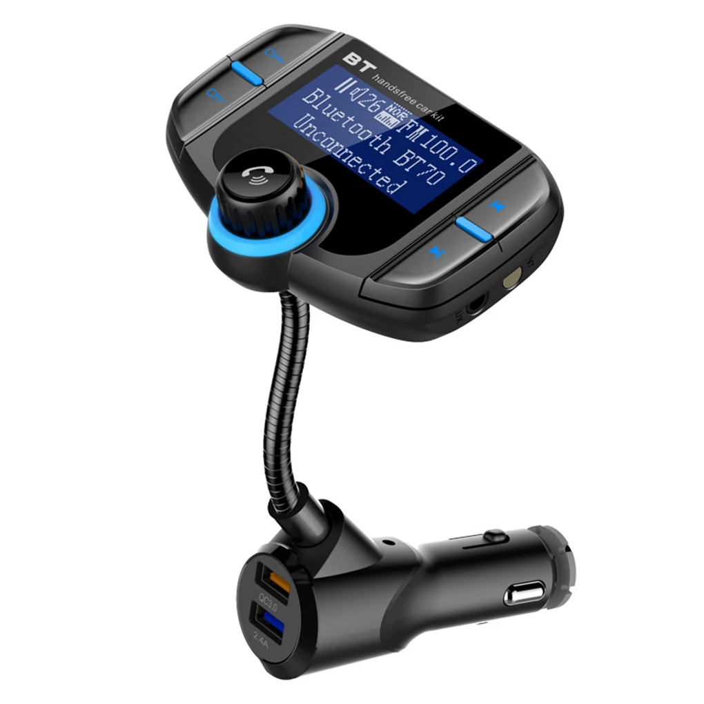Bluetooth fm-передатчик автомобильный музыкальный плеер беспроводной двойной USB Автомобильное зарядное устройство Громкая связь вызов