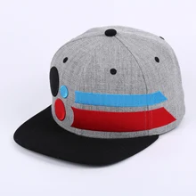 Акриловая бейсболка с вышивкой и плоскими полями в стиле хип-хоп