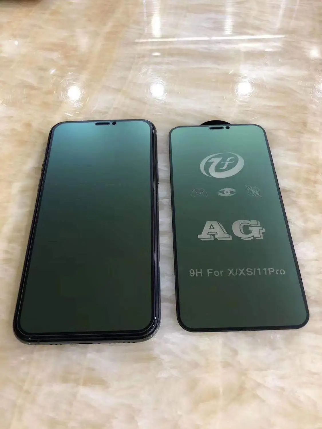 

9D Green Scrub Tempered Glass for iPhone 11 Pro Max Full Cover Screen Protector for iPhone 11 Pro Glass