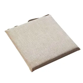 

Chair Pad Solid Color Office Cushion Cushion 40x40cm Linen Washable And Cushion Japanese Chair Cotton U5Q4
