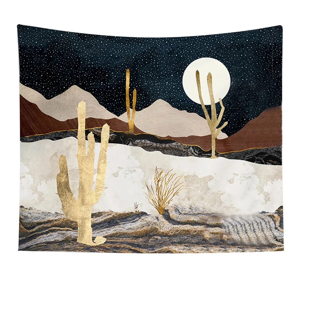 Фоновая ткань пейзаж скандинавский гобелен наклейки на обои эстетические