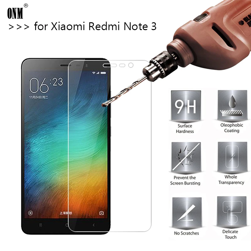 2.5D 0 26 мм 9H Премиум Закаленное стекло для Xiaomi Redmi Note 3 / Pro защита экрана усиленная