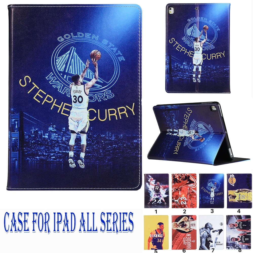 Баскетбольная звезда Карри Jordan Kobe Оуэн Леброн Печатный чехол для ipad Mini 1 2 3 4 5 air air2