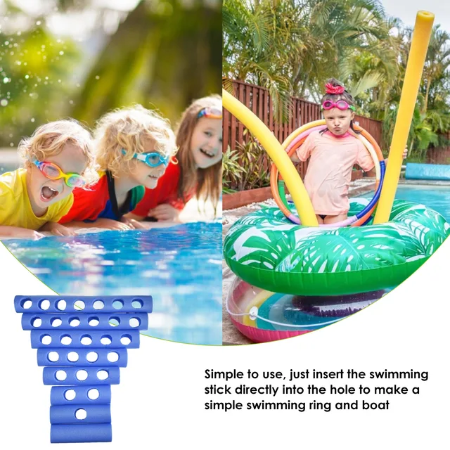Keresztirányú Tésztacsatlakozó Medence Úszás Úszó Tészta Építő Vízi Játék Csatlakozás Úszómedence Kiegészítő Edzés Segédeszközök Kék - Image 5