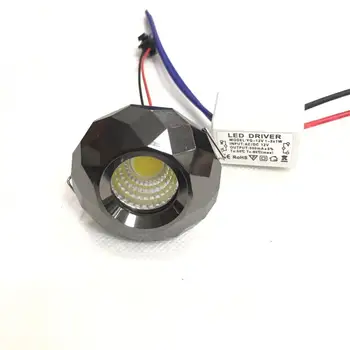 

4Stück 3 W LED Mini Einbauleuchte Rund verstellbarer led Spot Deckenlampe 220 V LED-Schrankleuchte