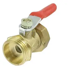 Твердая латунь 1/" PT нарезной рычаг насоса ручка шаровой клапан регулятор