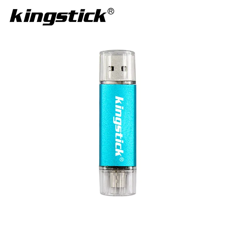 sky blue Лучший USB флеш-накопитель для Android, смартфон, 64 ГБ, флешка, 32 ГБ, OTG флеш-накопитель, металлическая карта памяти, 16 ГБ - Color: sky blue