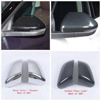 

Accessories Fit For Ford Explorer 2020 2021 Rearview Mirror Case Caps Cover Trim ABS Chrome / Carbon Fiber Exterior Refit Kit