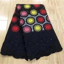 Швейцарская кружевная ткань хлопок Suisse сухие llllace ткани высокого качества ткань из Дубая швейцарская вуаль кружева в швейцарской 5 ярдов/партия