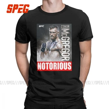 

Conor McGregor The Notorious Novelty T Shirt for Men Irish Fighter Martial Art MMA Short Sleeve Tops Tees Cotton O Neck T-Shirt