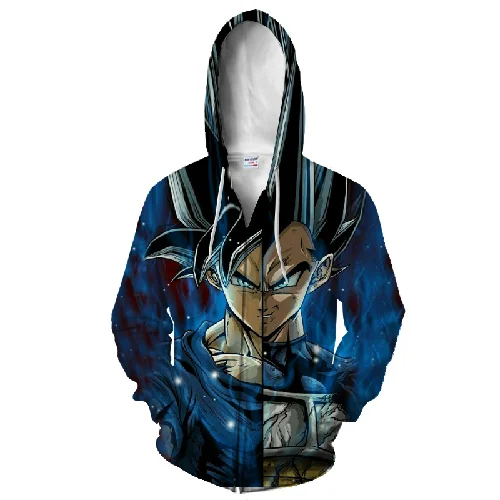 Новинка, толстовка с капюшоном для мужчин, Dragon Ball Z, 3D принт, для женщин, мужчин, аниме, супер Гоку, с капюшоном, толстовки с капюшоном, толстовки на молнии, куртки, топы - Цвет: LMLLS-302