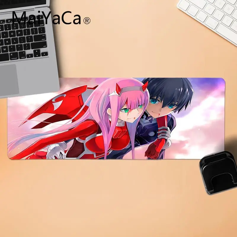 MaiYaCa, Печатный коврик для мыши My Favorite Anime Darling in the FranXX, мягкий резиновый коврик для мыши, прочный Настольный