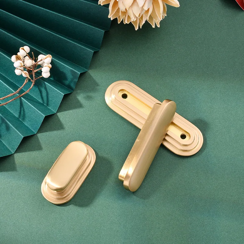 BD New Chinese Gold Pure Copper Furniture Wardrobe Handle Solid Drawer Brass Cabinet Door Handles | Обустройство дома