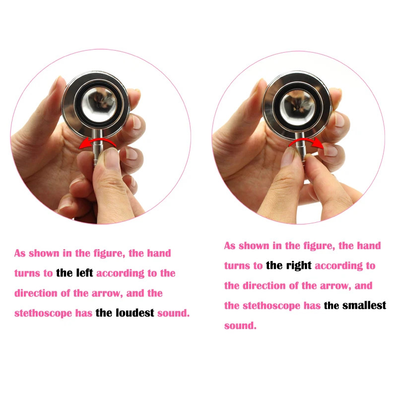 Stethoscope Dual Head Portable For Doctor and Nurse Medical Health Blood Light Weight Aluminum Chest Piece Blood Pressure